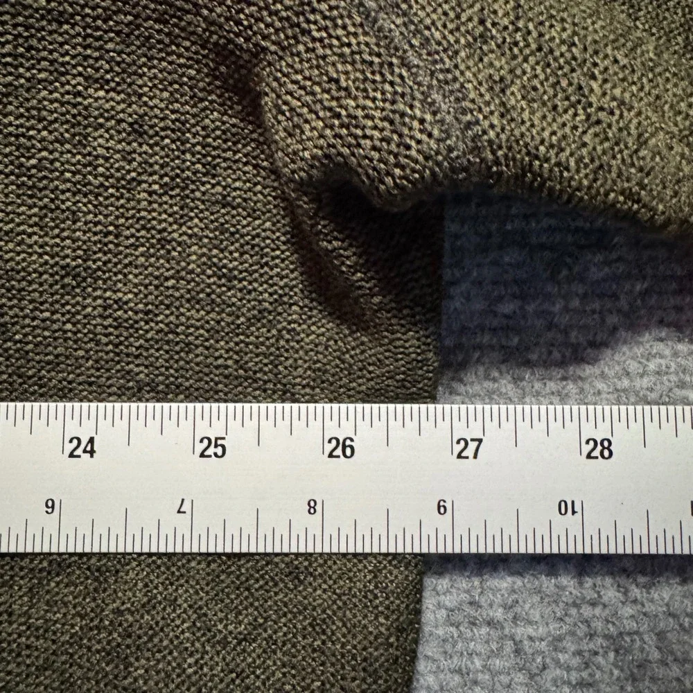 Eddie Bauer XXL Pullover Fleece‎ Olive Green Mens Snap Sweater Heavyweight